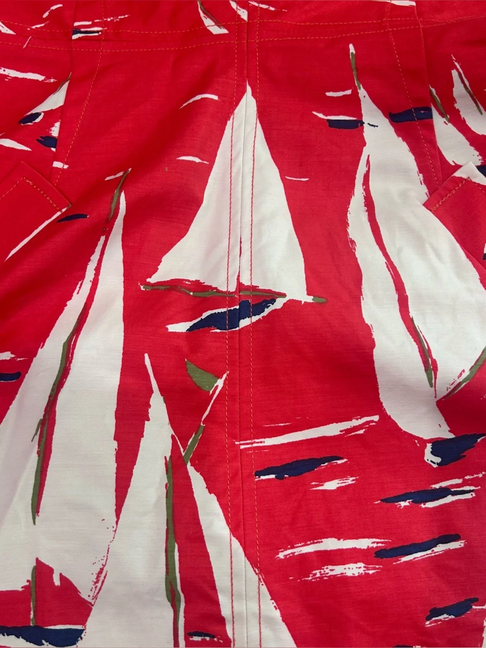 Maeve by Anthropologie Berru Poplin Sailboat Print Shift Dress Size 6 - Picture 5 of 14